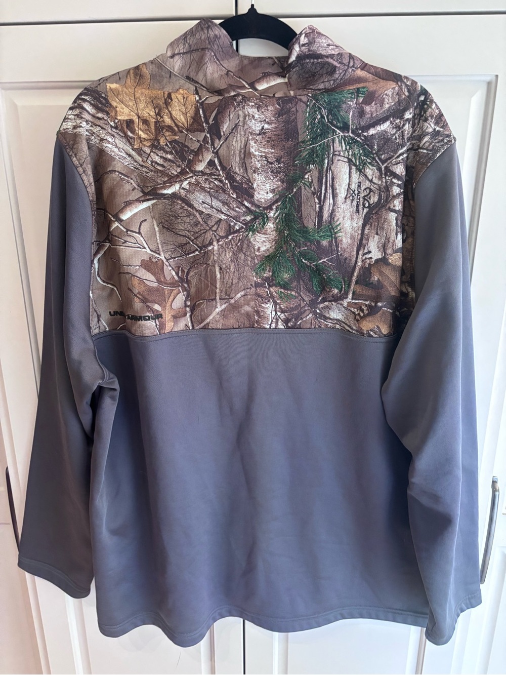 Under armour cold gear realtree APX camo 1/4zip hunting pullover men’s 2xl gray - Picture 6 of 6
